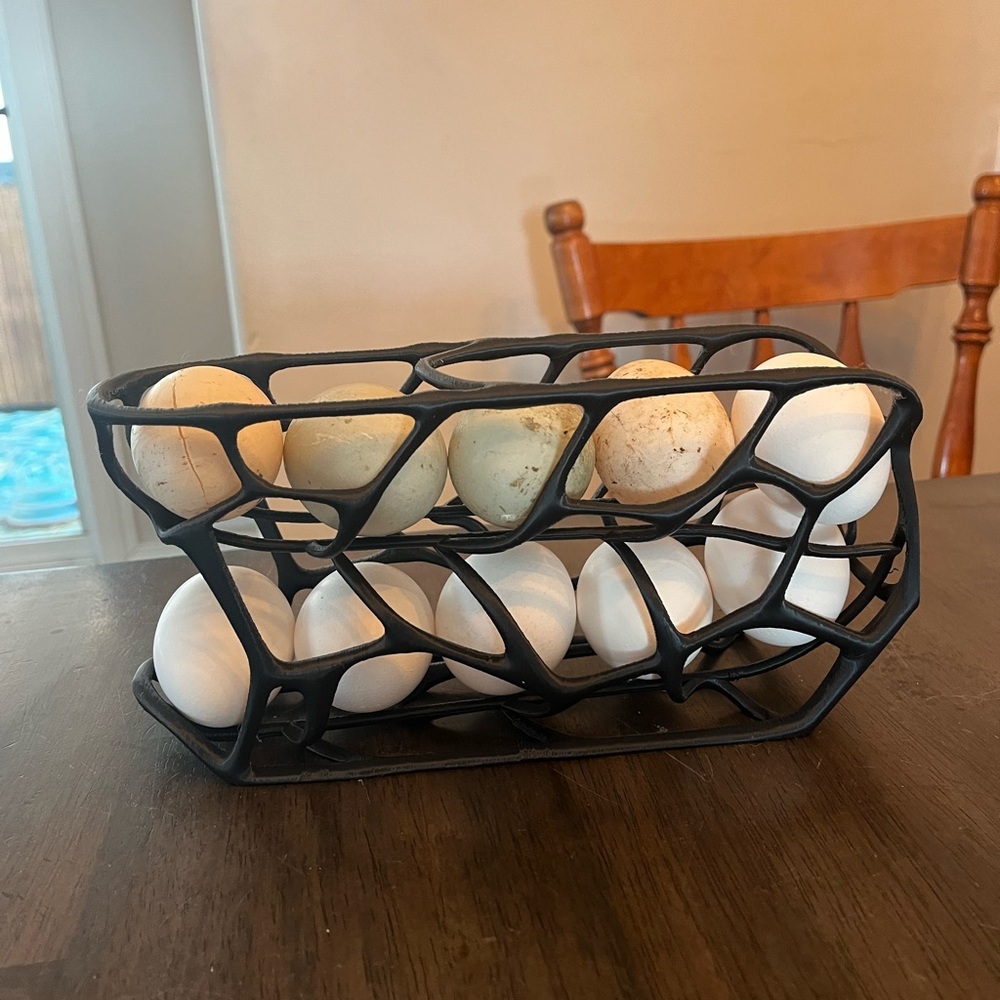 Eggs holder for those who no longer buy store eggs! Created by your local farmer